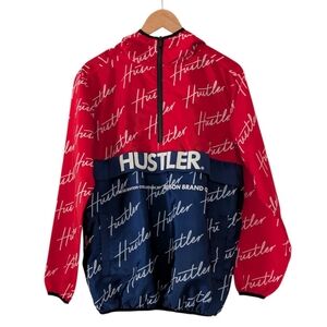 REASON + HUSTLER Collab Ltd. Edition Aronak Windbreaker Hooded AOP Jacket Small